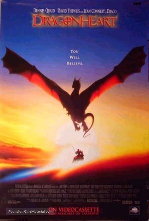 Dragonheart - Video release movie poster