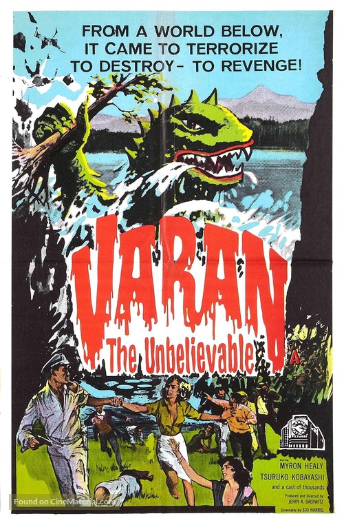 Varan the Unbelievable - British Movie Poster