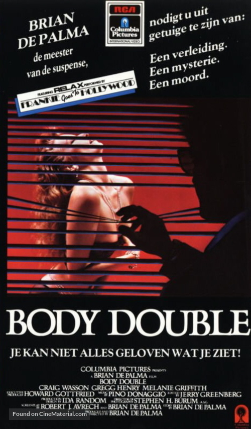 Body Double - Dutch VHS movie cover