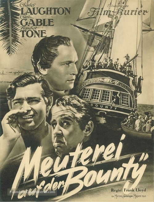 Mutiny on the Bounty - German poster