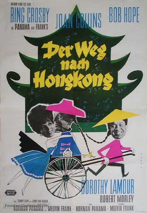 The Road to Hong Kong - German Movie Poster