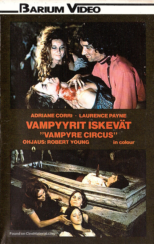 Vampire Circus - Finnish VHS movie cover