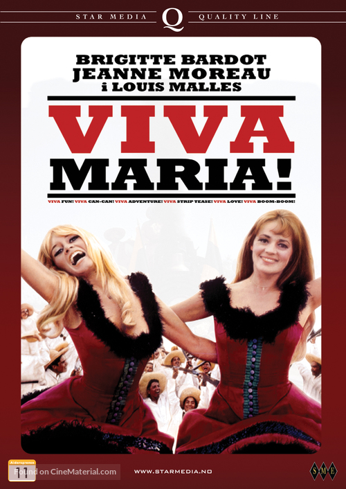 Viva Mar&iacute;a! - Norwegian DVD movie cover