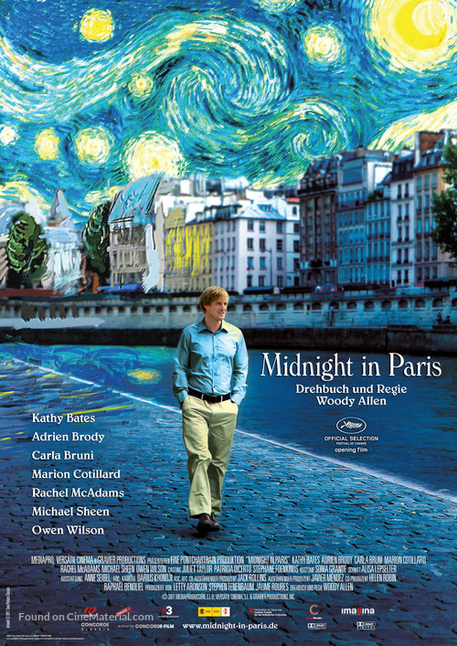 Midnight in Paris - German Movie Poster