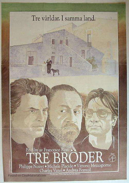 Tre fratelli - Swedish Movie Poster