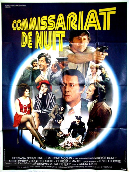 Commissariato di notturna - French Movie Poster