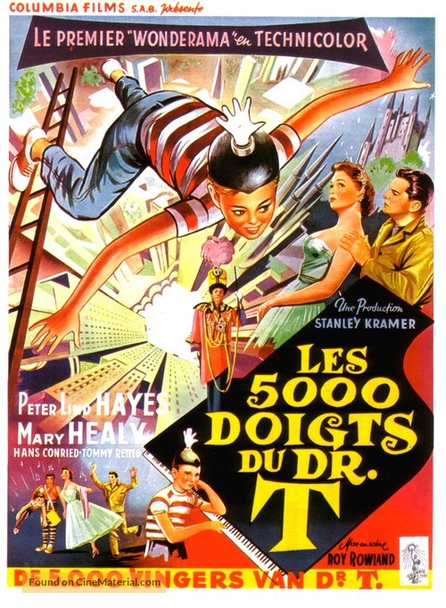 The 5,000 Fingers of Dr. T. - Belgian Movie Poster