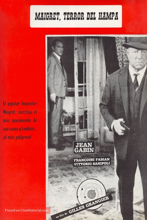 Maigret voit rouge - Spanish Movie Poster