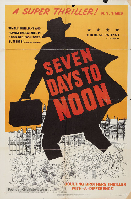 Seven Days to Noon - Movie Poster