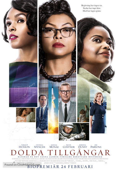 Hidden Figures - Swedish Movie Poster