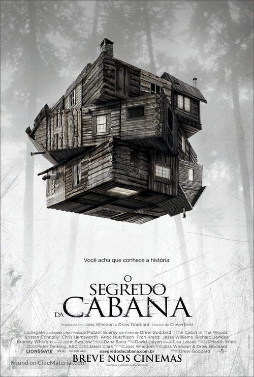 The Cabin in the Woods - Brazilian Movie Poster