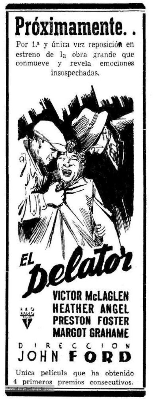 The Informer - Spanish poster