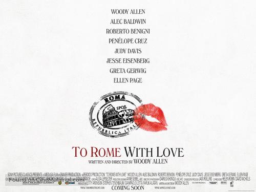 To Rome with Love - British Movie Poster