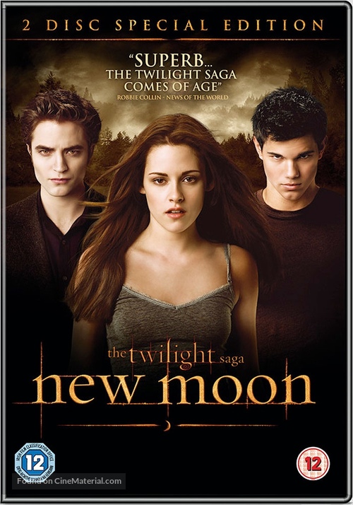 The Twilight Saga: New Moon - British DVD movie cover