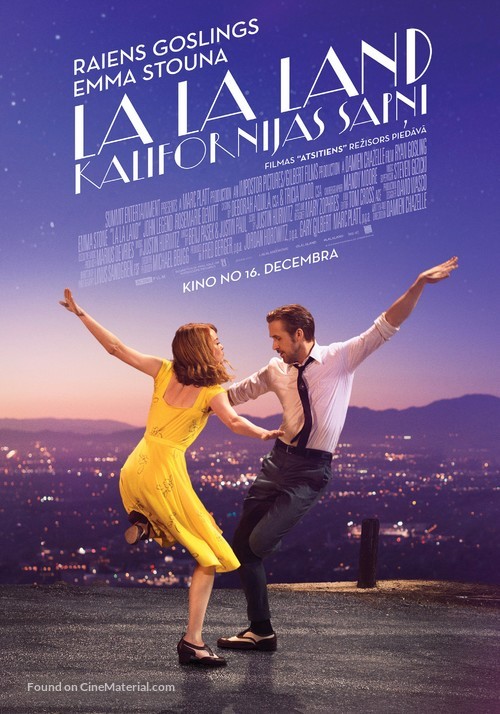 La La Land - Latvian Movie Poster