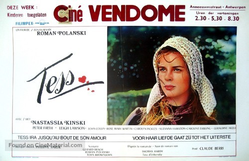 Tess - Belgian Movie Poster