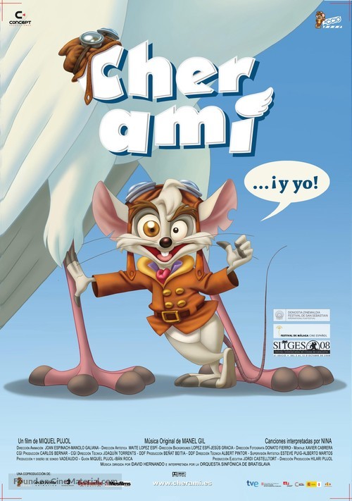 Cher Ami... &iexcl;y yo! - Spanish Movie Poster