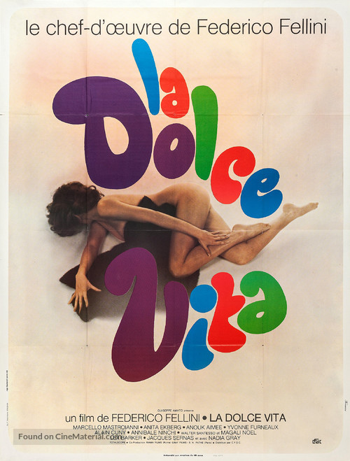 La dolce vita - French Movie Poster