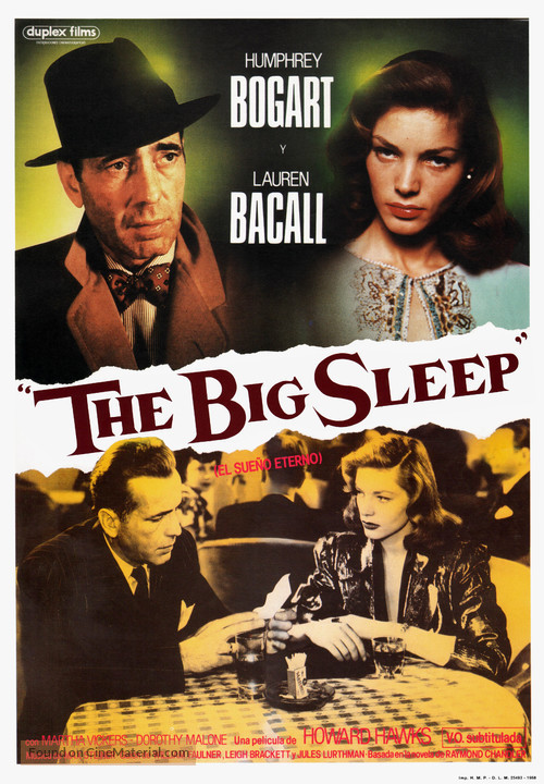 The Big Sleep - Spanish Movie Poster