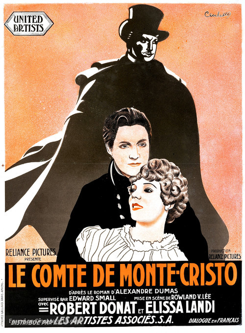 The Count of Monte Cristo - French Movie Poster