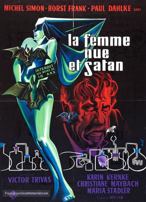 Die Nackte und der Satan - French Movie Poster