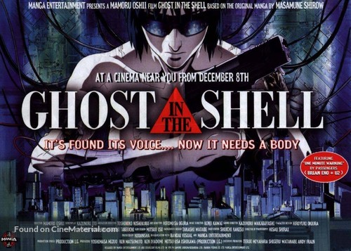 Ghost in the Shell - British Movie Poster