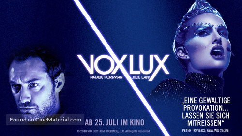 Vox Lux - German Movie Poster