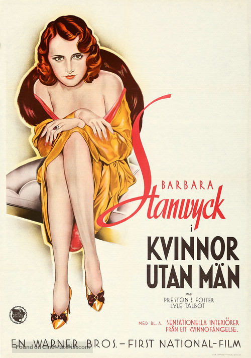 Ladies They Talk About - Swedish Movie Poster