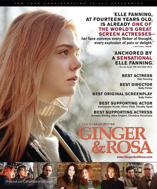 Ginger &amp; Rosa - For your consideration movie poster