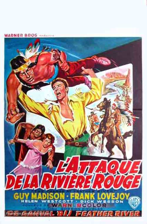 The Charge at Feather River - Belgian Movie Poster