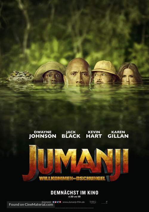 Jumanji: Welcome to the Jungle - German Movie Poster