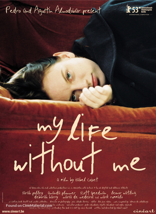 My Life Without Me - Belgian poster