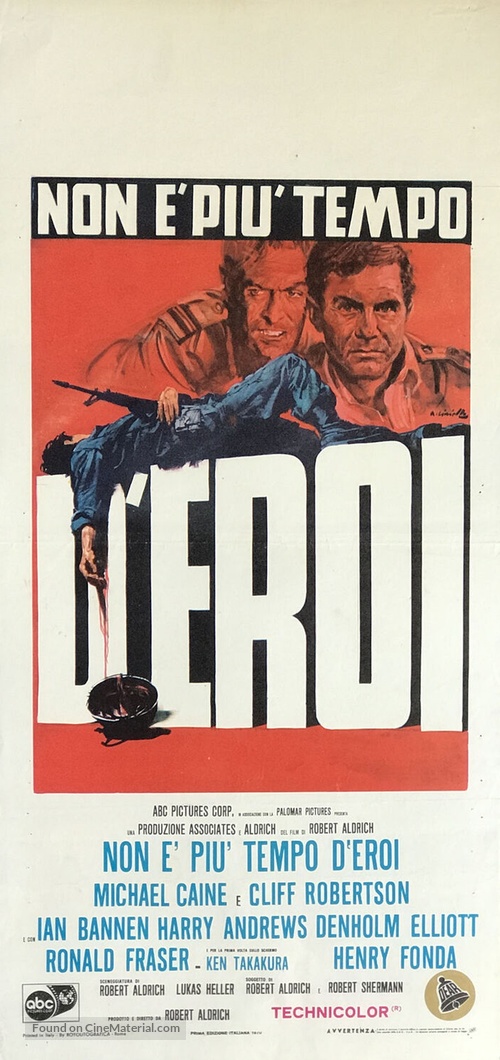 Too Late the Hero - Italian Movie Poster