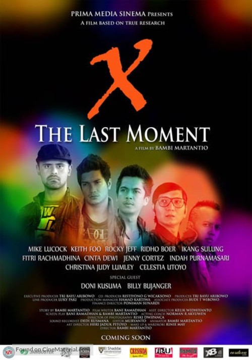 X - The Last Moment - Indonesian Movie Poster