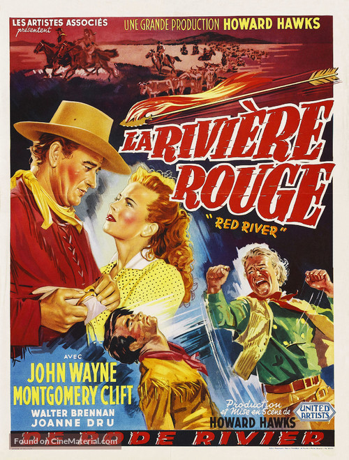 Red River - Belgian Movie Poster