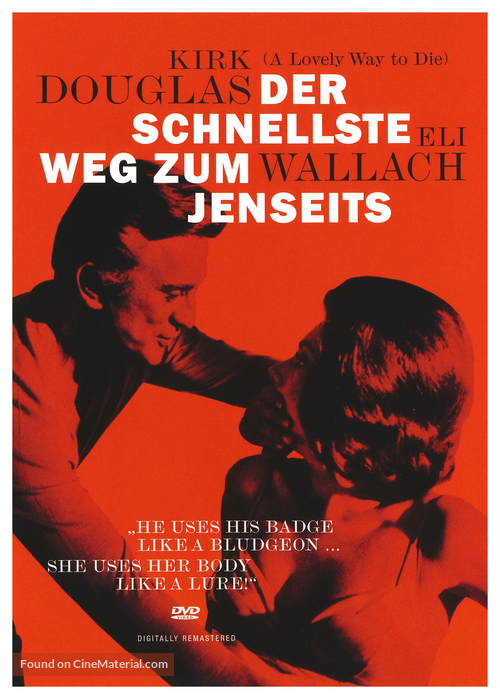 A Lovely Way to Die - German DVD movie cover