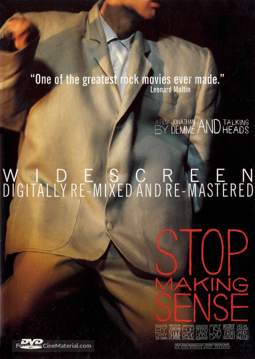 Stop Making Sense - DVD movie cover
