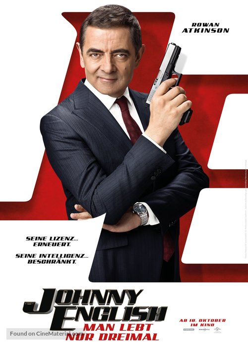 Johnny English Strikes Again - German Movie Poster