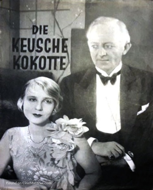 Die keusche Kokette - German Movie Poster