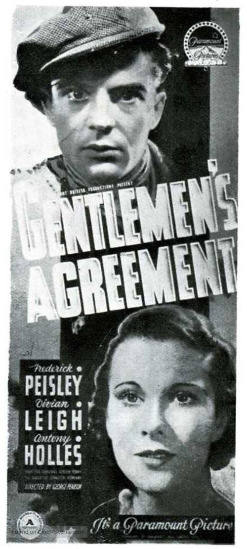 Gentlemen&#039;s Agreement - British Movie Poster