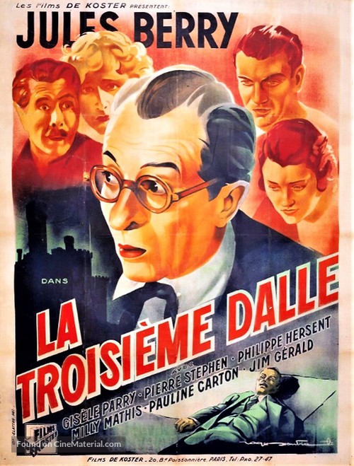 La troisi&egrave;me dalle - French Movie Poster