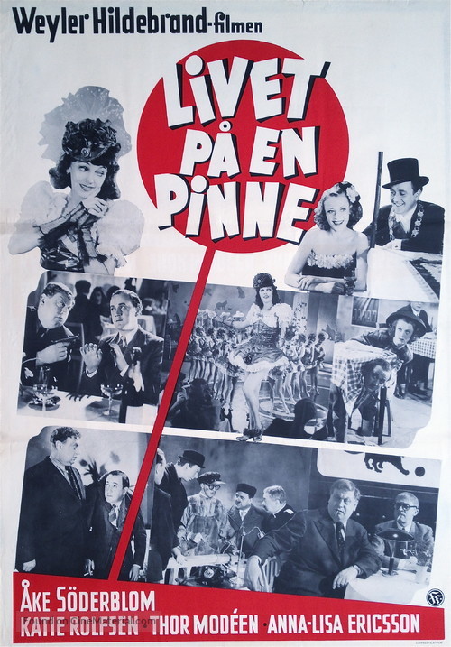 Livet p&aring; en pinne - Swedish Movie Poster