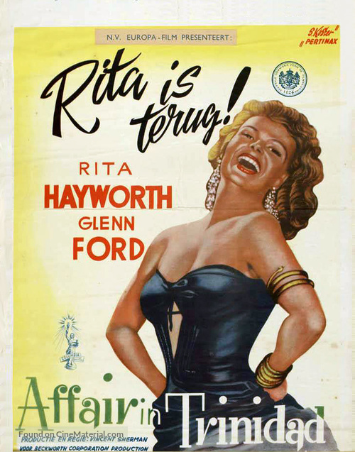 Affair in Trinidad - Dutch Movie Poster