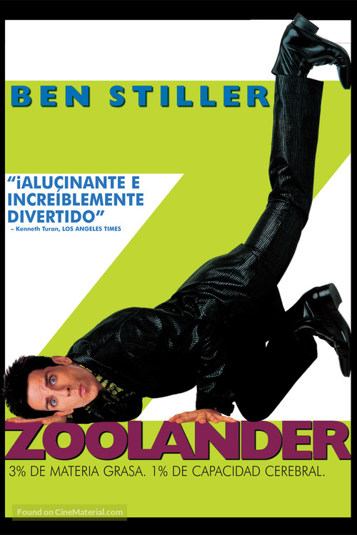 Zoolander - Argentinian Movie Cover