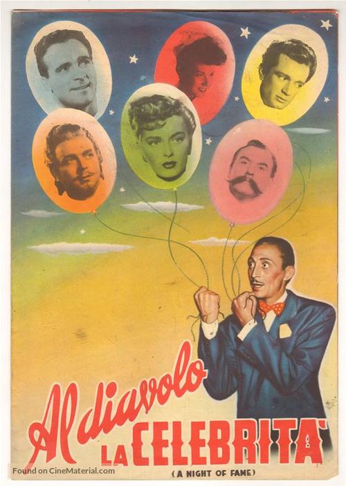 Al diavolo la celebrit&agrave; - Italian Movie Poster