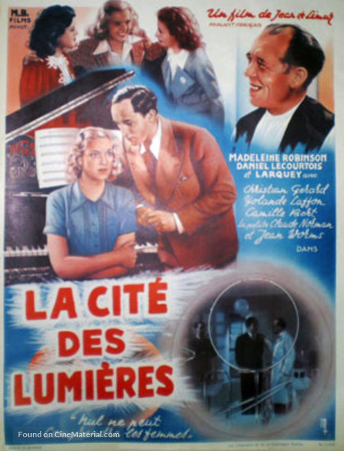 La cit&eacute; des lumi&egrave;res - French Movie Poster