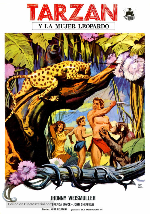 Tarzan and the Leopard Woman - Spanish Movie Poster