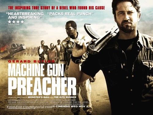 Machine Gun Preacher - British Movie Poster