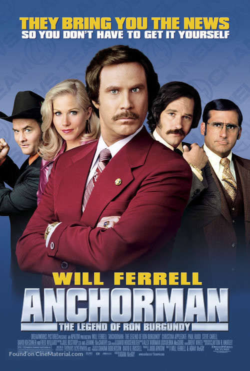 Anchorman: The Legend of Ron Burgundy - Movie Poster