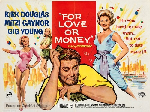 For Love or Money - British Movie Poster